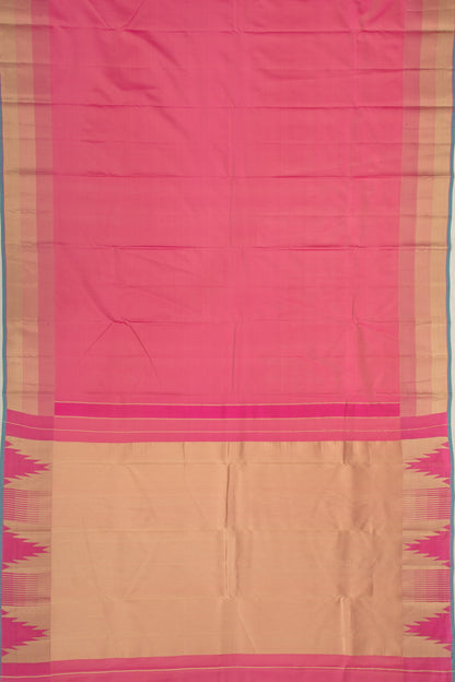 Taranga Kanchi Silk Plain Pink Saree