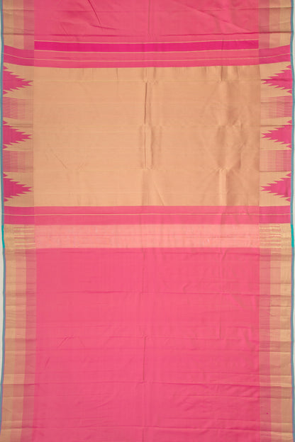 Taranga Kanchi Silk Plain Pink Saree