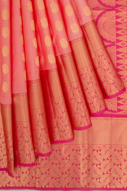 Soft Silk Butta Baby Pink Saree