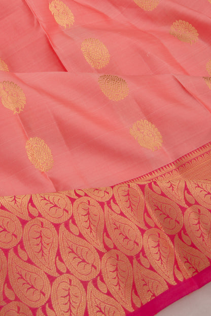 Soft Silk Butta Baby Pink Saree