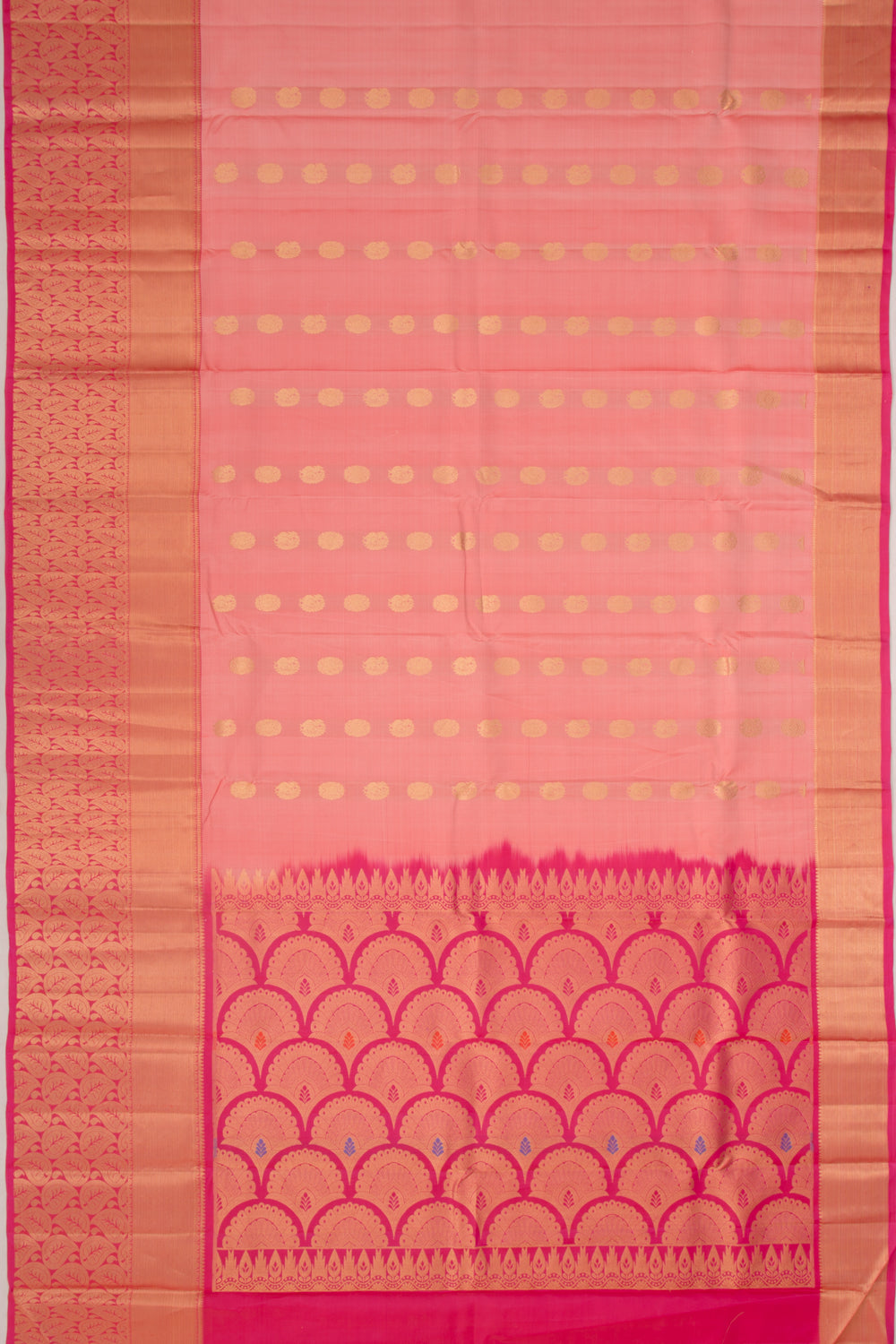 Soft Silk Butta Baby Pink Saree
