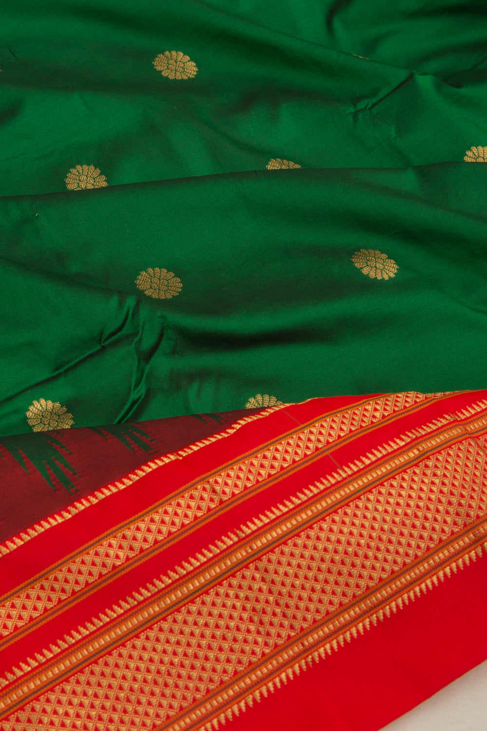 Coimbatore Soft Silk Butta Green Saree