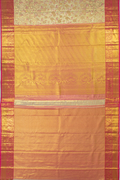 Taranga Kanchi Silk Tissue Brocade Gold Saree