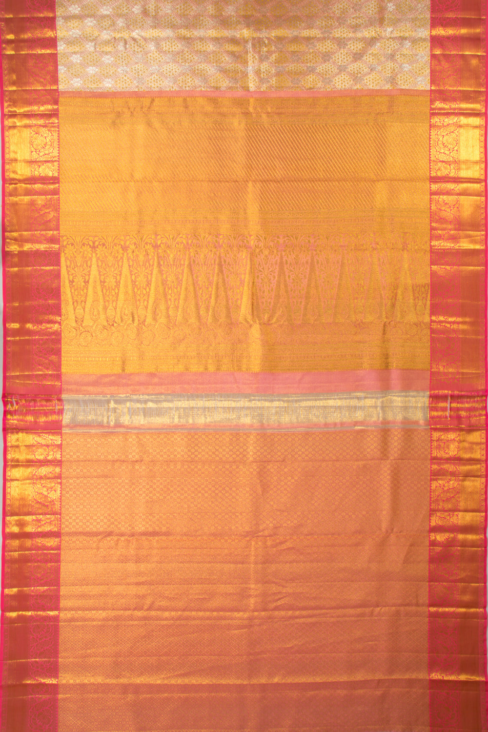 Taranga Kanchi Silk Tissue Brocade Pink Saree