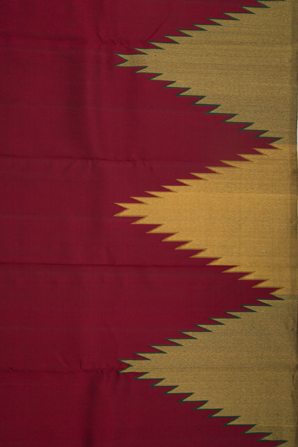 Kanchipuram Silk Plain Maroon Saree