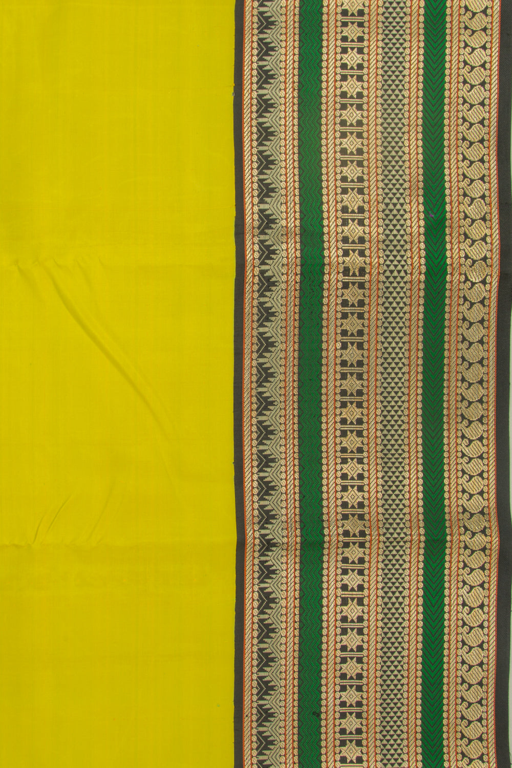 Kanchipuram Silk Plain Green Saree