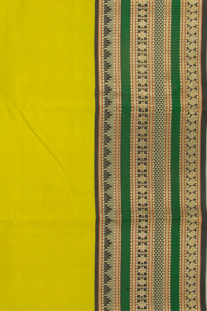 Kanchipuram Silk Plain Green Saree