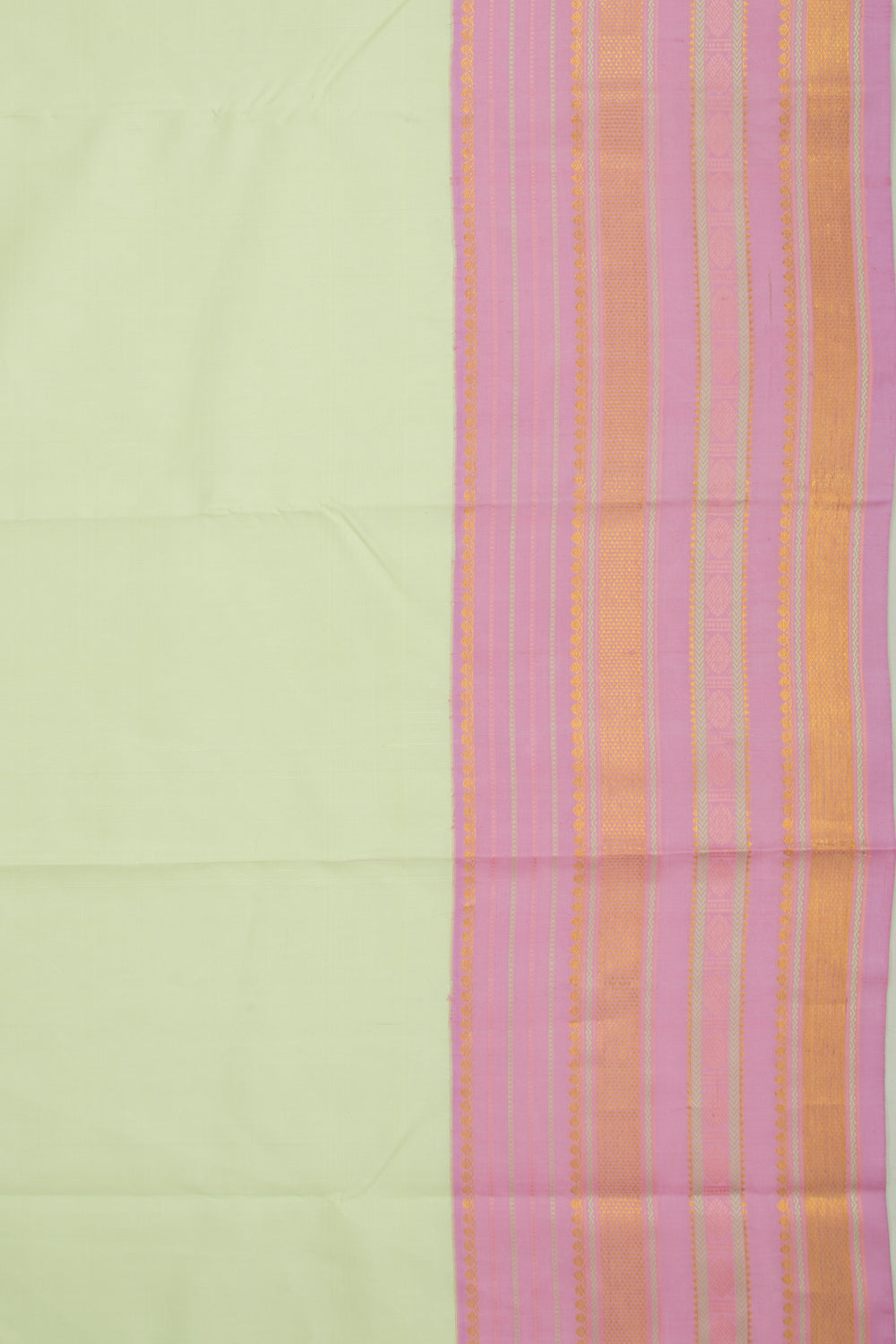 Kanchipuram Silk Plain Pastel Green Saree