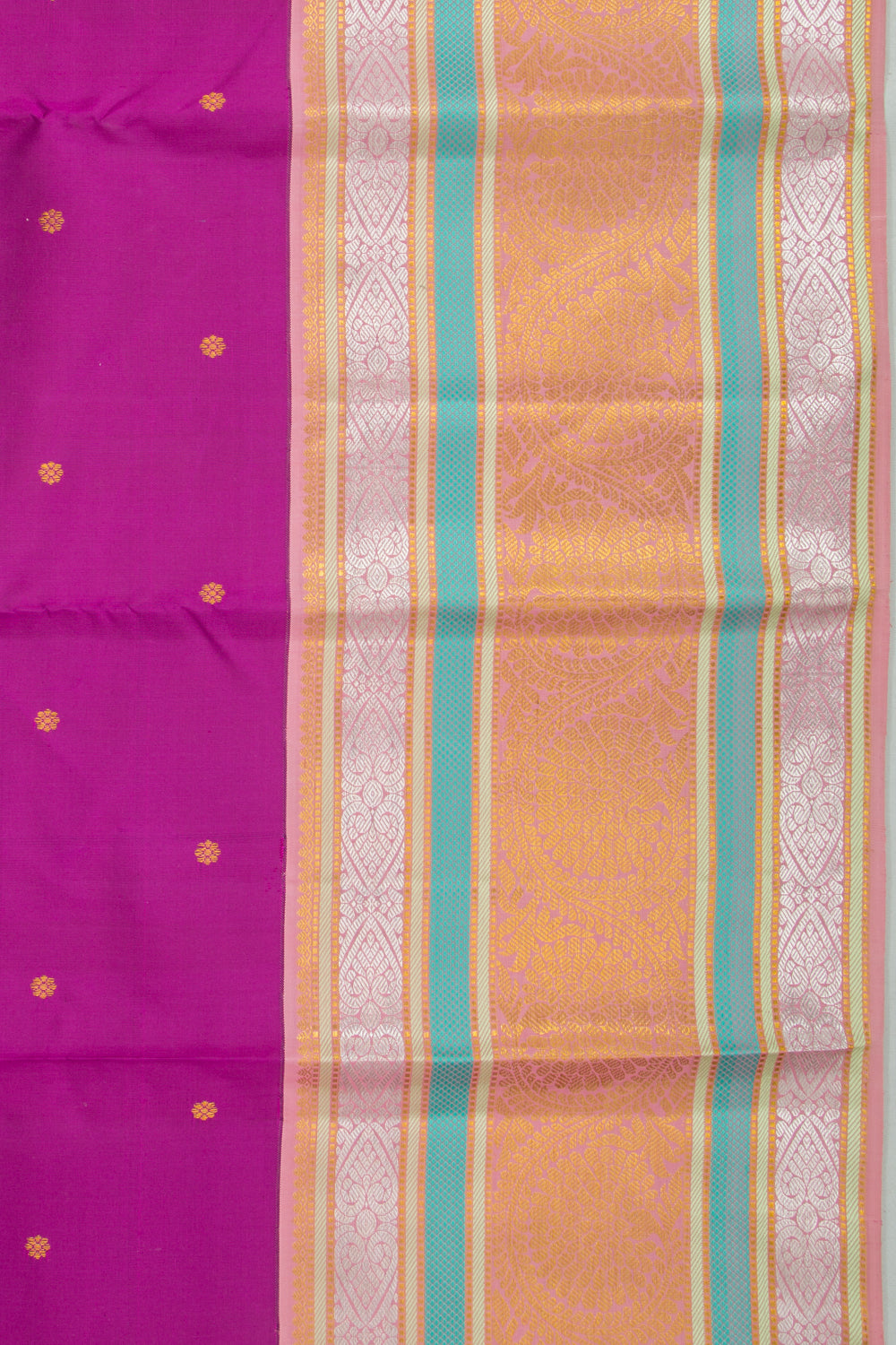 Kanchipuram Silk Butta Purple Saree