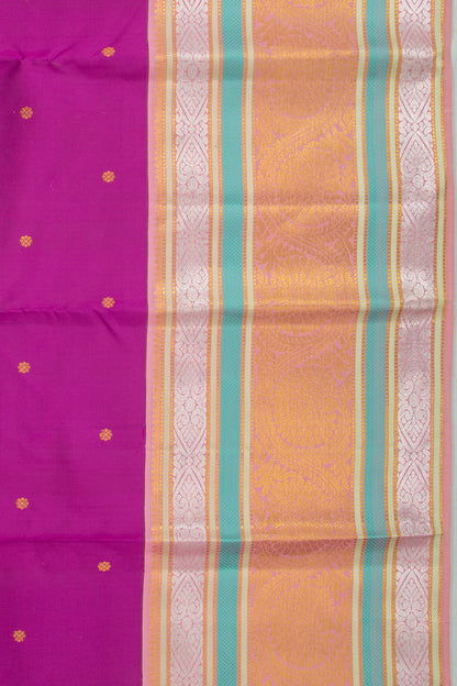 Kanchipuram Silk Butta Purple Saree