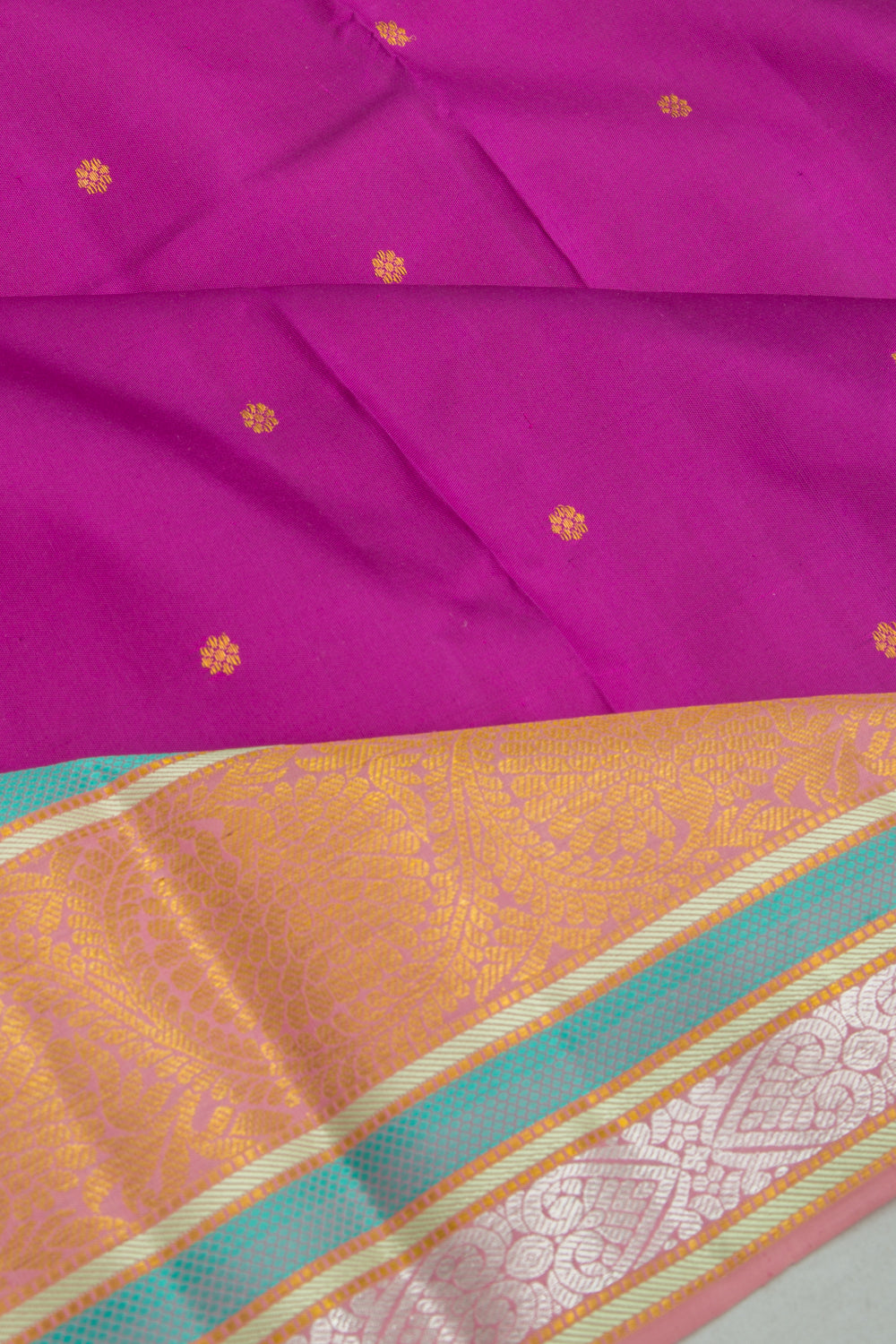 Kanchipuram Silk Butta Purple Saree