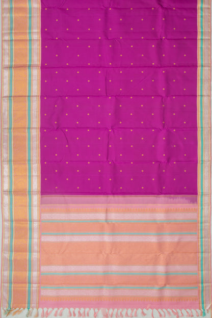 Kanchipuram Silk Butta Purple Saree