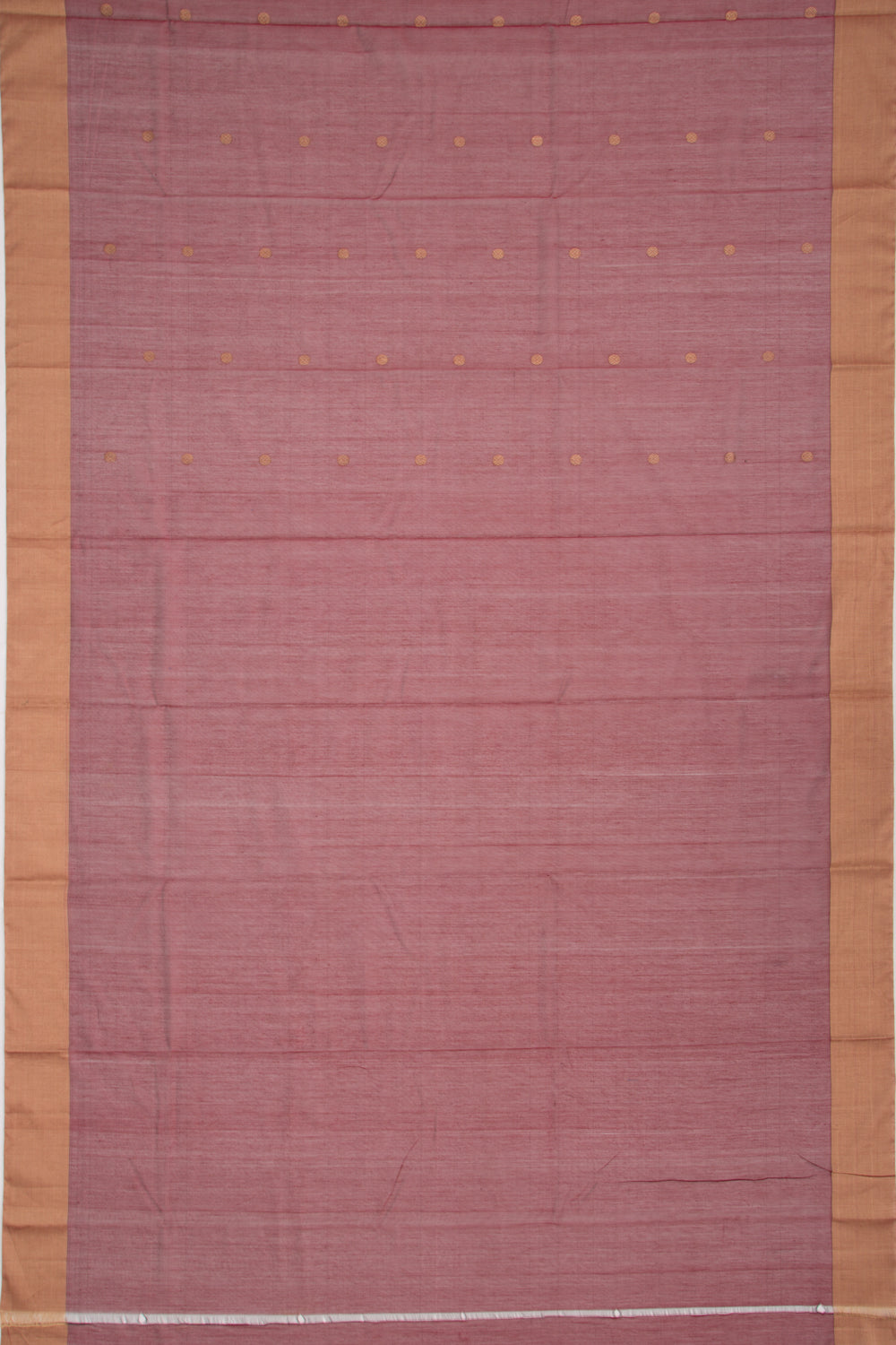 Chanderi Cotton Butta Maroon Saree
