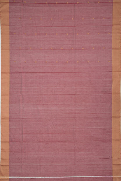 Chanderi Cotton Butta Maroon Saree