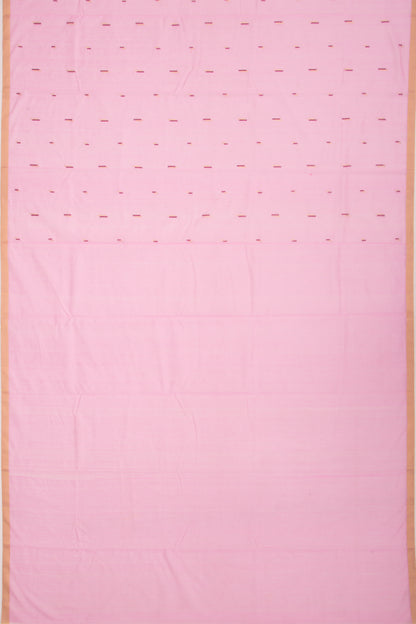 Chanderi Cotton Butta Pink Saree