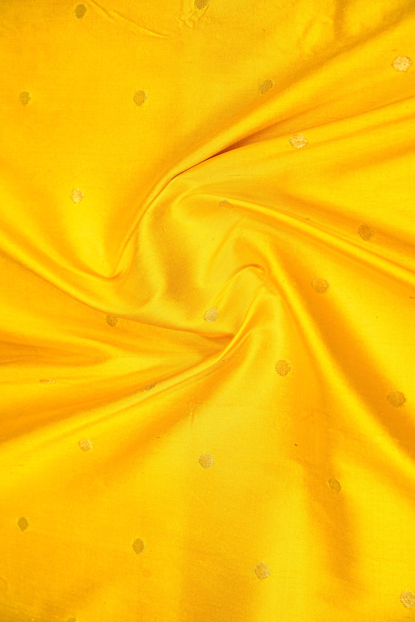 Paithani Silk Butta Lemon Yellow Saree
