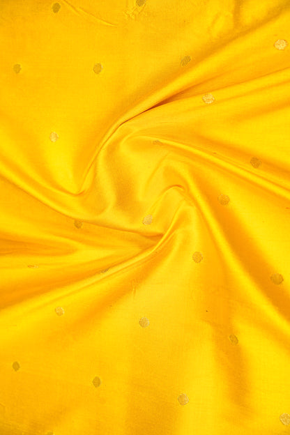 Paithani Silk Butta Lemon Yellow Saree