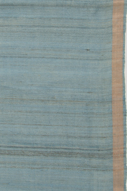 Tussar Plain Elephant Grey Saree