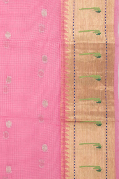 Soft Kota Silk Butta Pink Saree