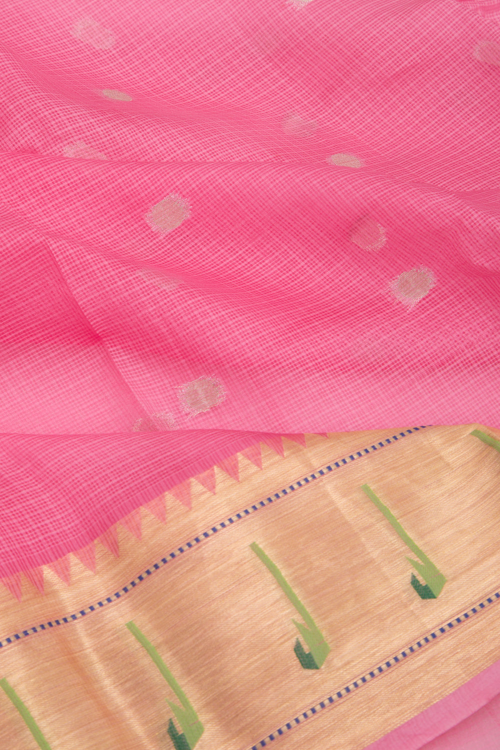 Soft Kota Silk Butta Pink Saree