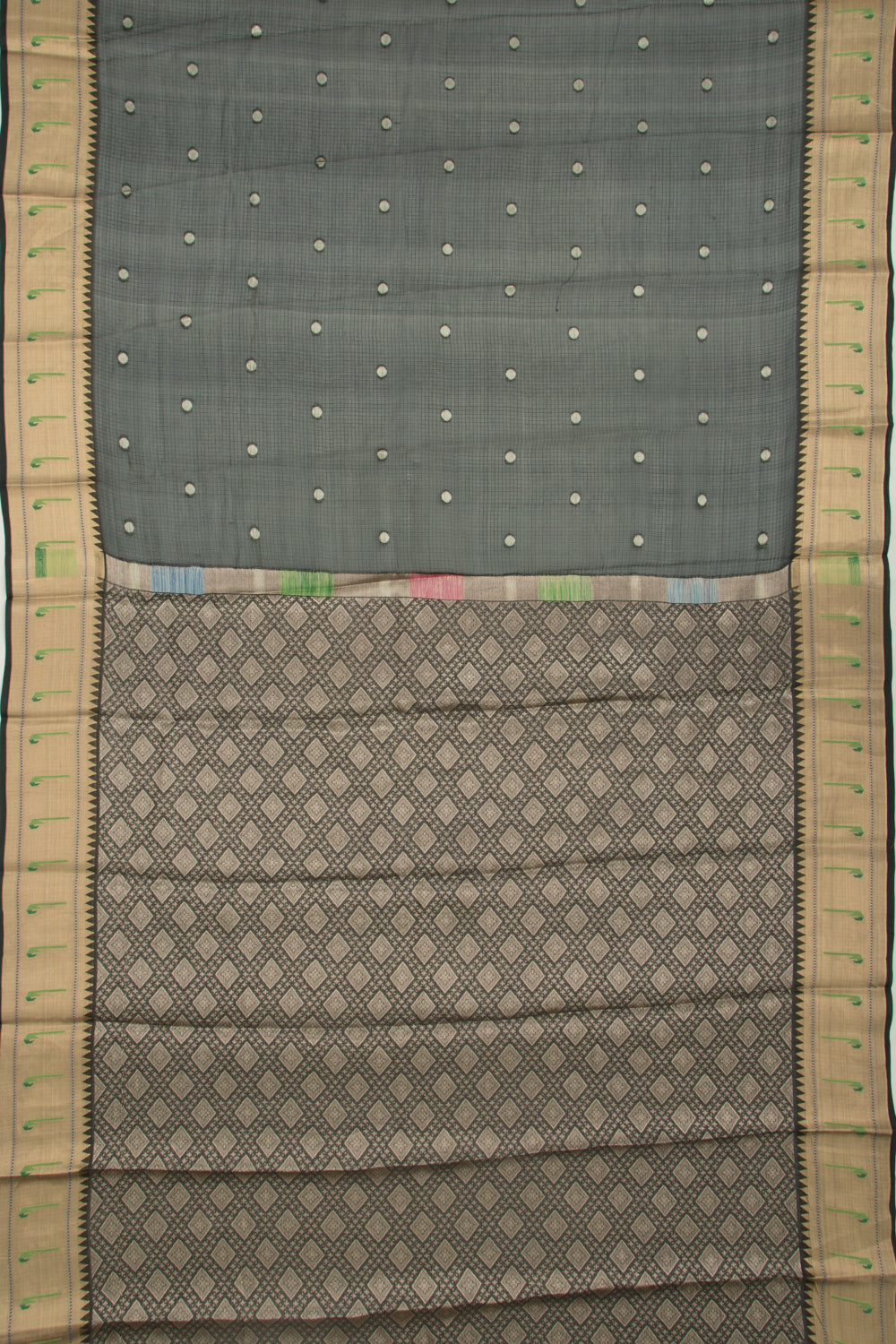 Soft Kota Silk Butta Black Saree