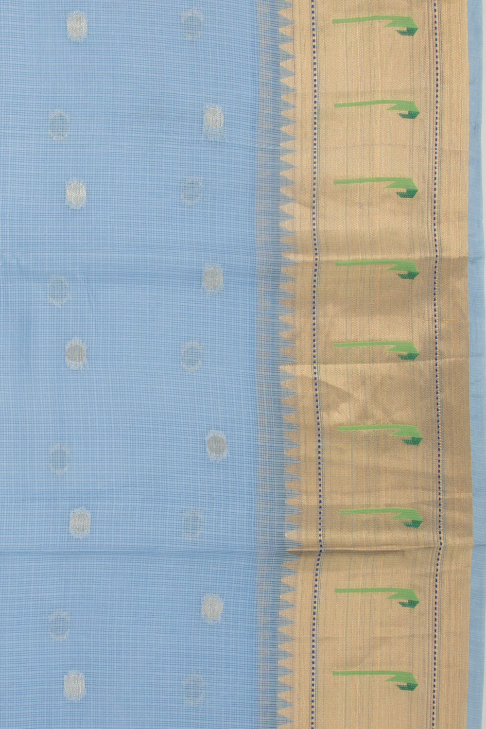 Soft Kota Silk Butta Pastel Blue Saree