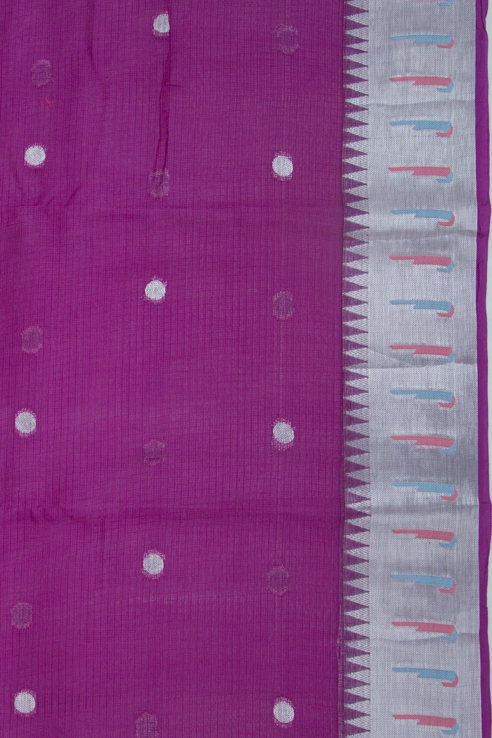 Soft Kota Silk Butta Purple Saree