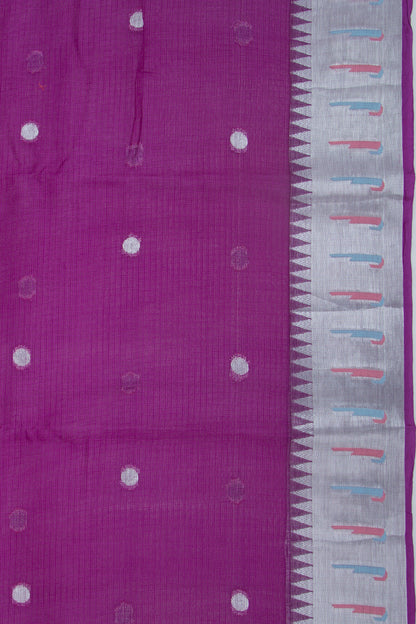 Soft Kota Silk Butta Purple Saree