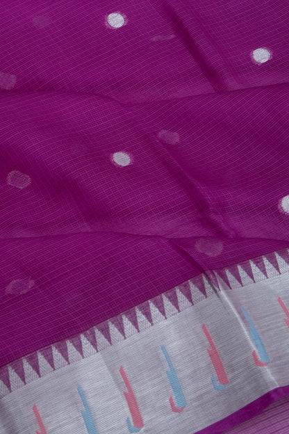 Soft Kota Silk Butta Purple Saree