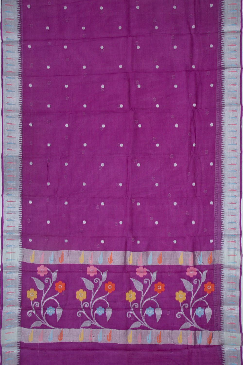 Soft Kota Silk Butta Purple Saree