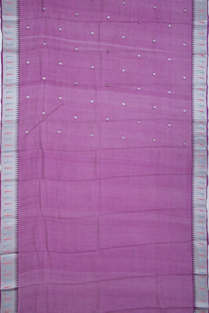 Soft Kota Silk Butta Purple Saree