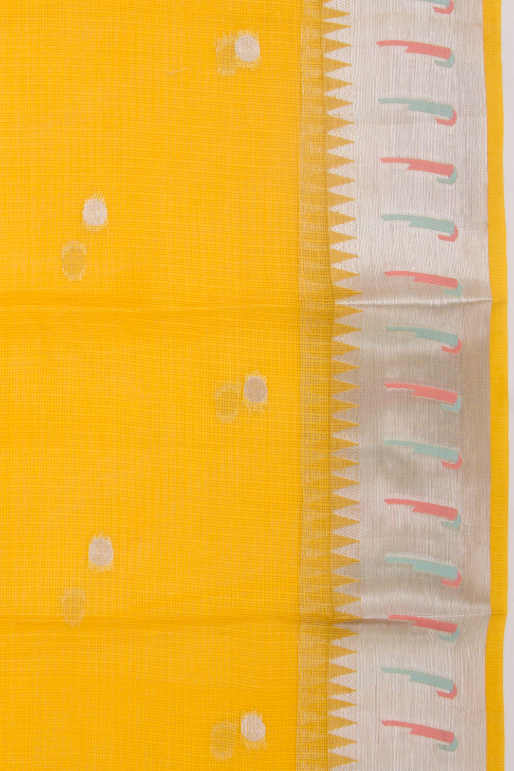 Soft Kota Silk Butta Yellow Saree