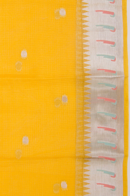 Soft Kota Silk Butta Yellow Saree
