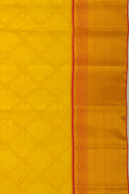 Taranga Kanchi Silk Brocade Yellow Saree