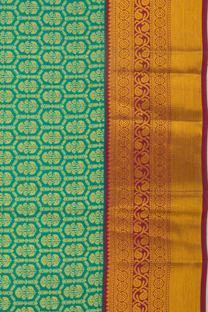 Taranga Kanchi Silk Brocade Sea Green Saree