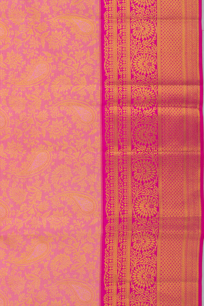 Taranga Kanchi Silk Brocade Baby Pink Saree
