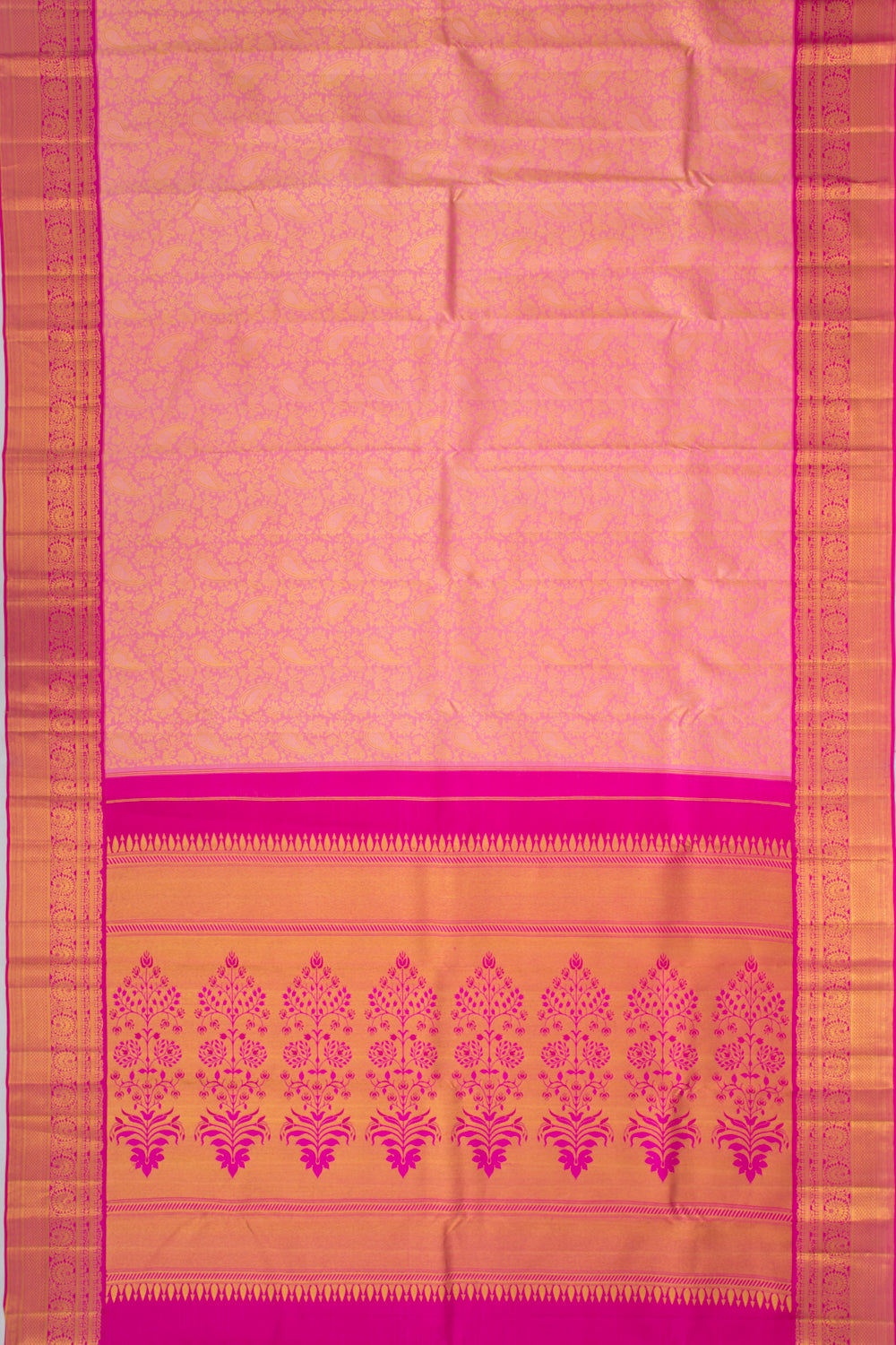 Taranga Kanchi Silk Brocade Baby Pink Saree