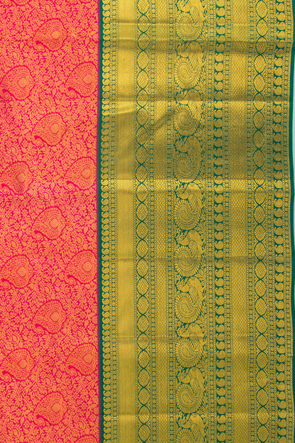Taranga Kanchi Silk Brocade Pink Saree