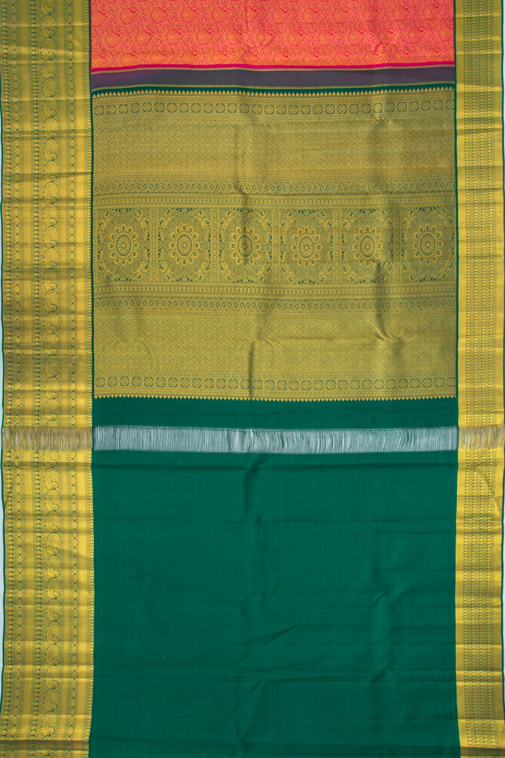 Taranga Kanchi Silk Brocade Pink Saree