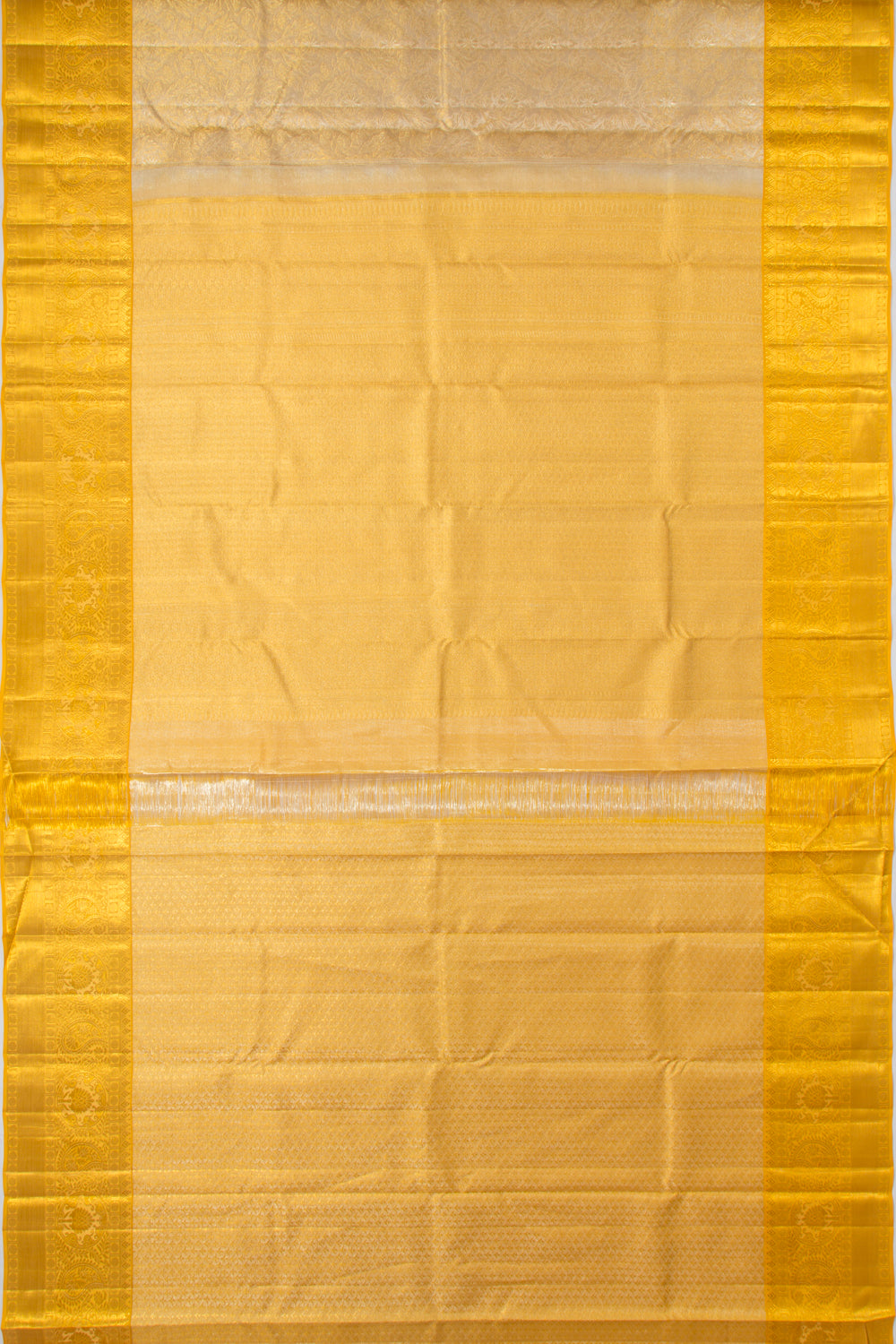 Taranga Kanchi Silk Tissue Brocade Gold Saree