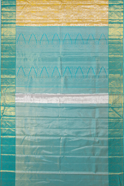 Taranga Kanchi Silk Tissue Jaal and Jacquard Gold Saree