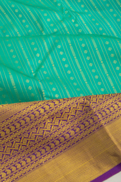 Taranga Kanchi Silk Brocade Sea Green Saree