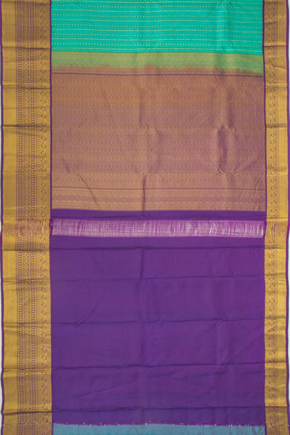Taranga Kanchi Silk Brocade Sea Green Saree