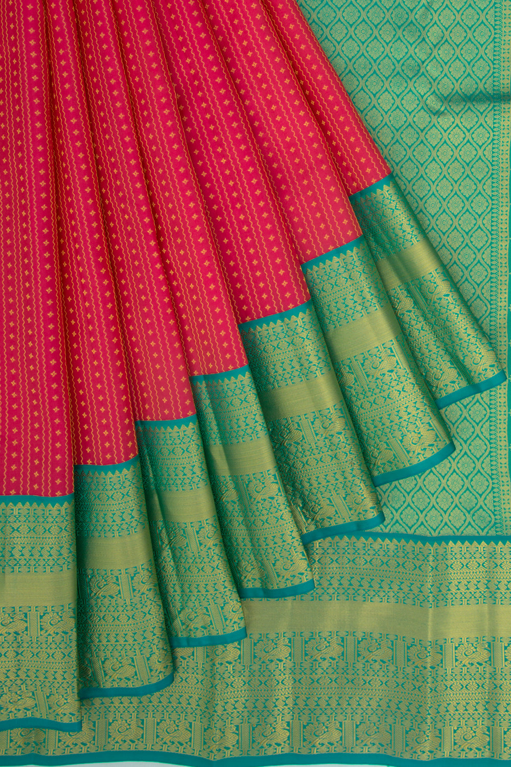 Taranga Kanchi Silk Brocade Pink Saree