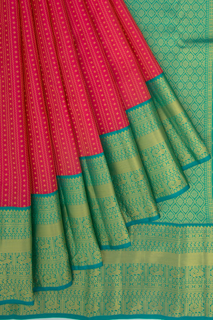 Taranga Kanchi Silk Brocade Pink Saree