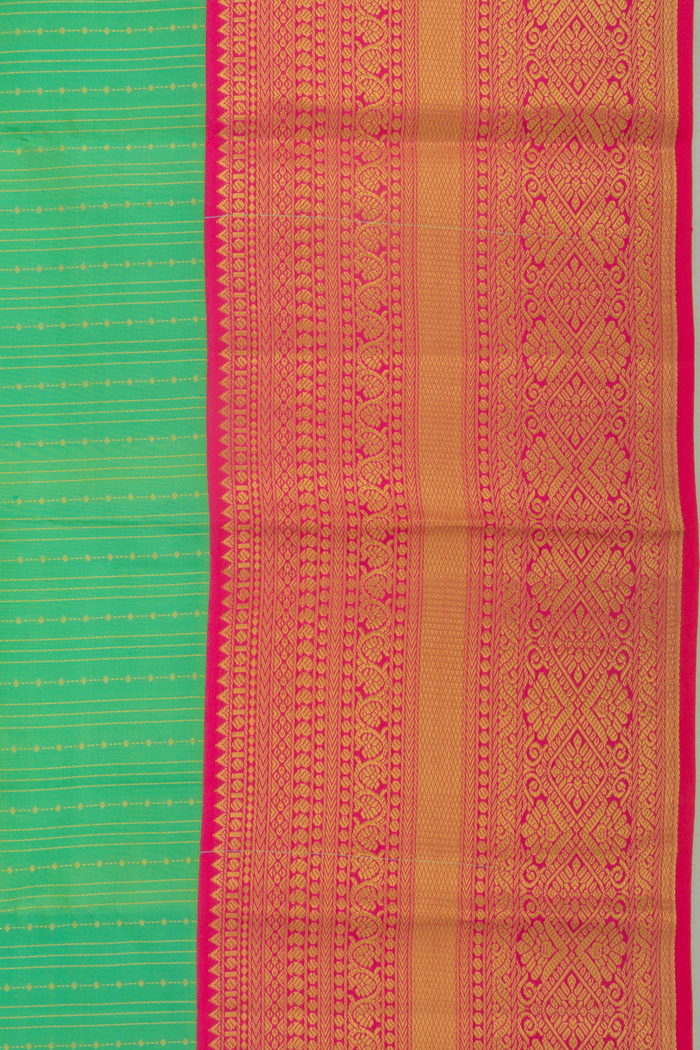 Taranga Kanchi Silk Brocade Sea Green Saree