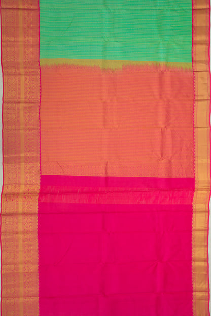 Taranga Kanchi Silk Brocade Sea Green Saree