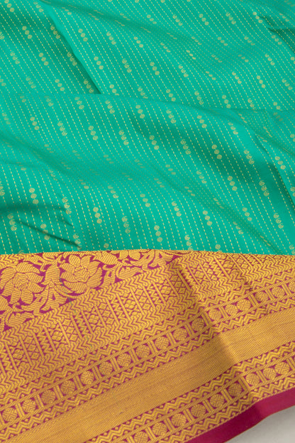 Taranga Kanchi Silk Brocade Sea Green Saree