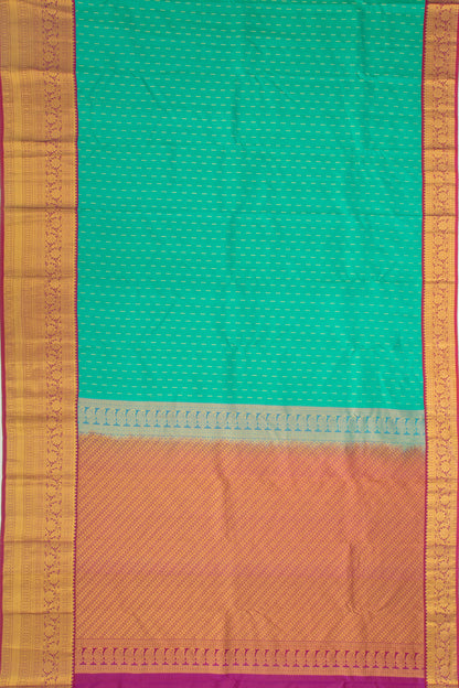 Taranga Kanchi Silk Brocade Sea Green Saree
