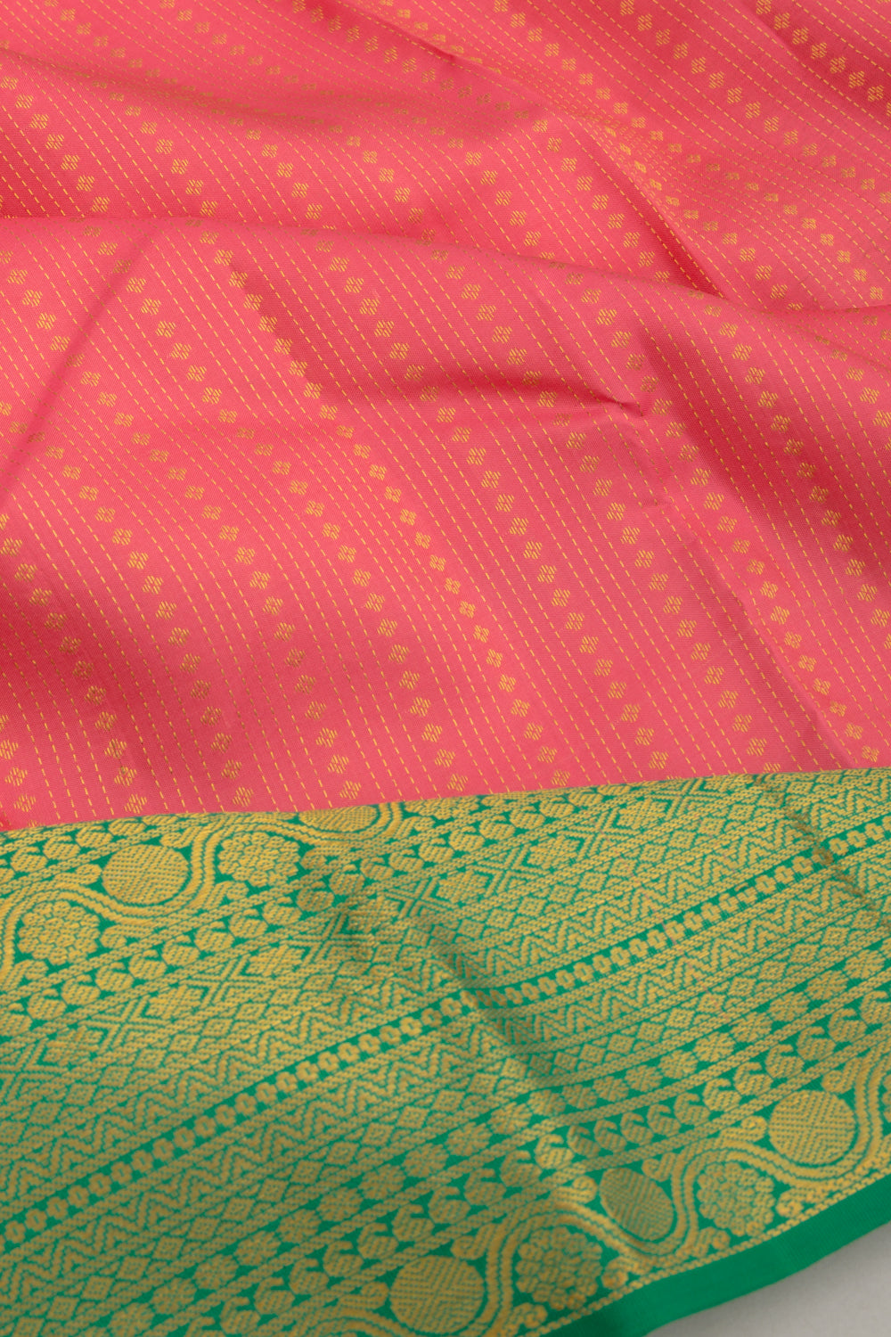 Taranga Kanchi Silk Brocade Pink Saree